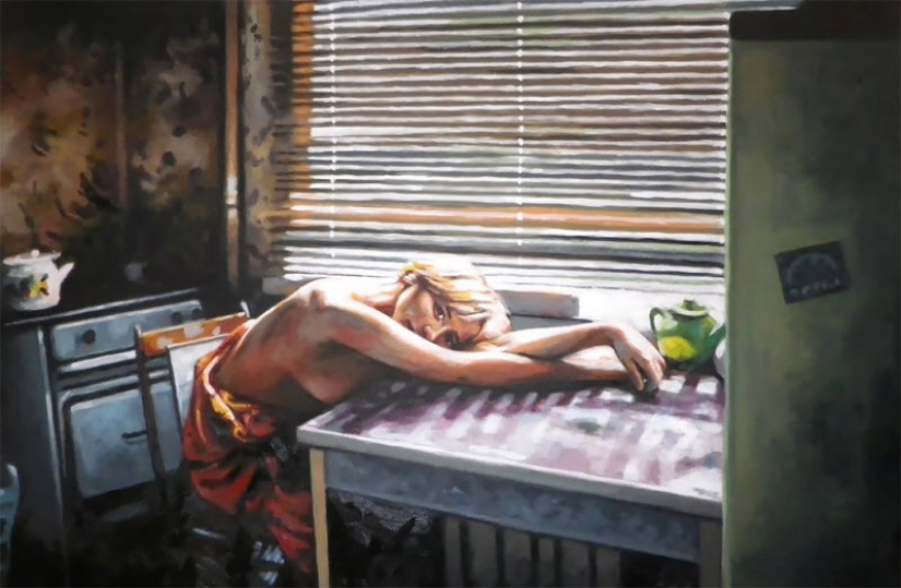 Sensual oil paintings by Thomas Saliot Sensual oil paintings by Thomas Saliot