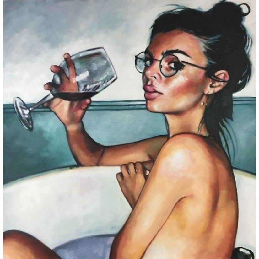 Sensual oil paintings by Thomas Saliot Sensual oil paintings by Thomas Saliot
