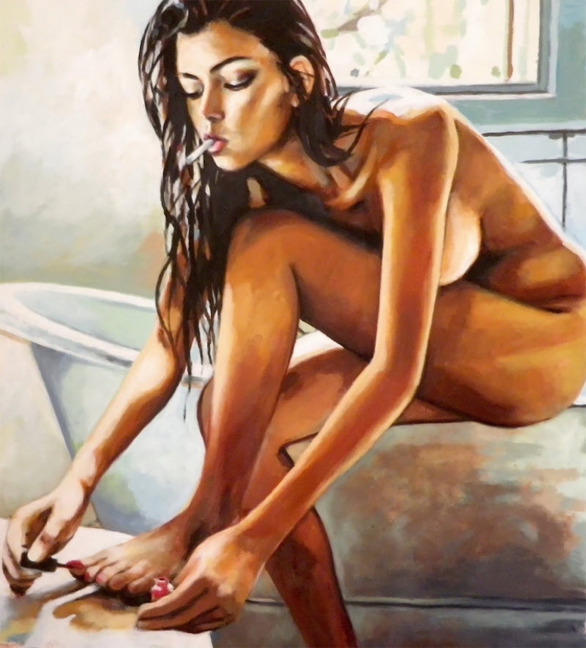 Sensual oil paintings by Thomas Saliot Sensual oil paintings by Thomas Saliot