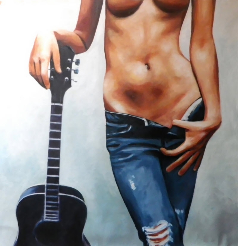 Sensual oil paintings by Thomas Saliot Sensual oil paintings by Thomas Saliot