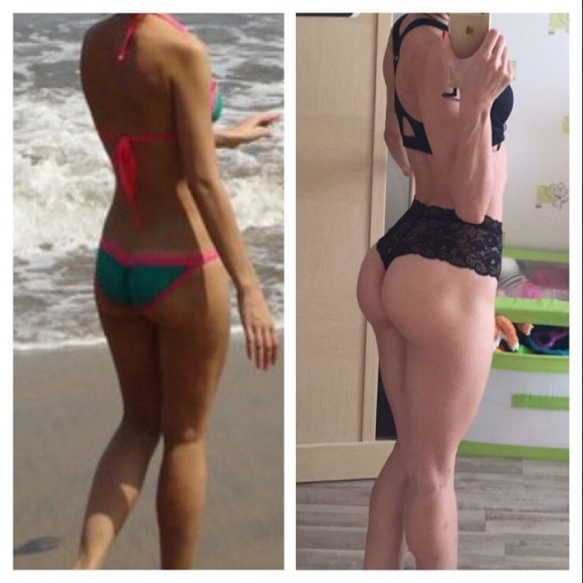 Sentado: 13 fotos de chicas antes y después de que comenzaron a practicar deportes