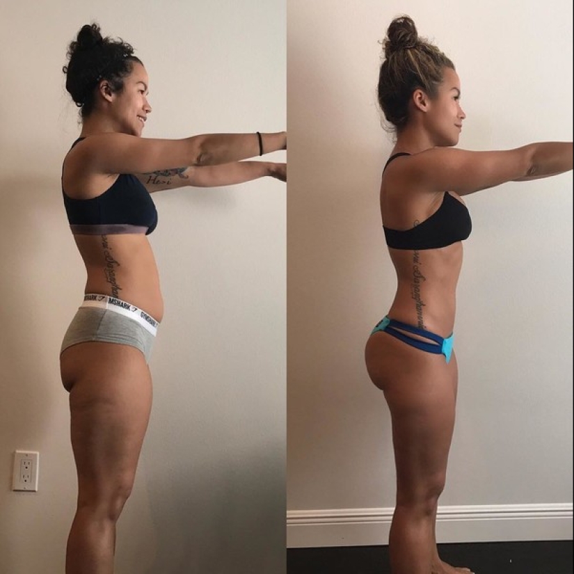 Sentado: 13 fotos de chicas antes y después de que comenzaron a practicar deportes