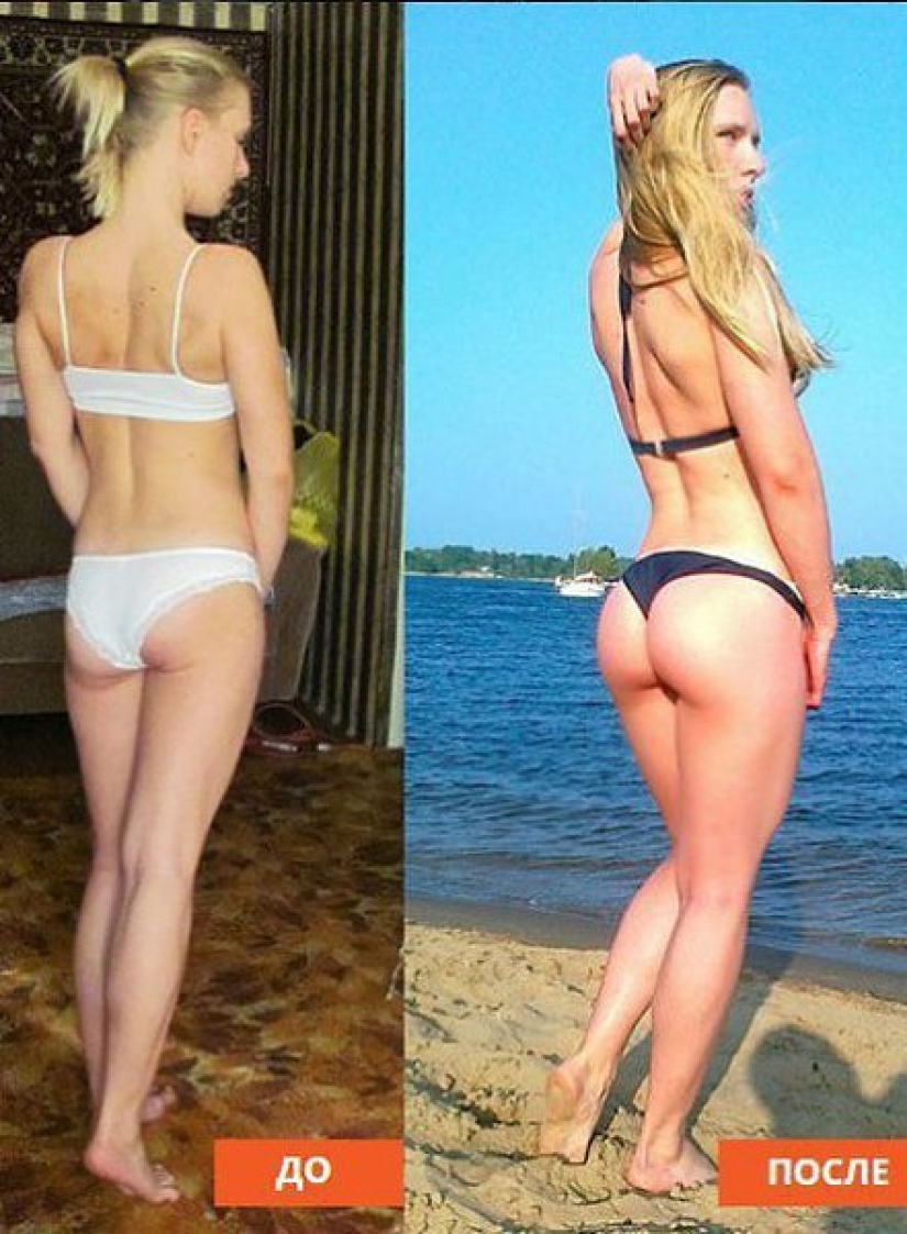 Sentado: 13 fotos de chicas antes y después de que comenzaron a practicar deportes