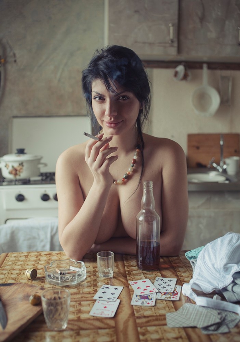 Sesión de fotos de lavanderas traviesas por un artista ucraniano Sesión de fotos de lavanderas traviesas por un artista ucraniano