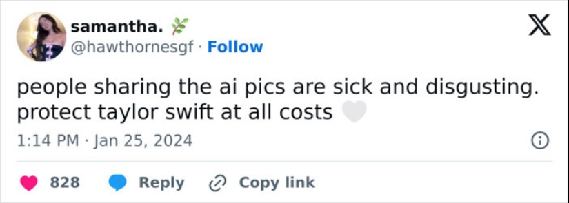 “She Should Sue”: Swifties React To Graphic AI Images Of Taylor Swift Flooding The Internet “She Should Sue”: Swifties React To Graphic AI Images Of Taylor Swift Flooding The Internet