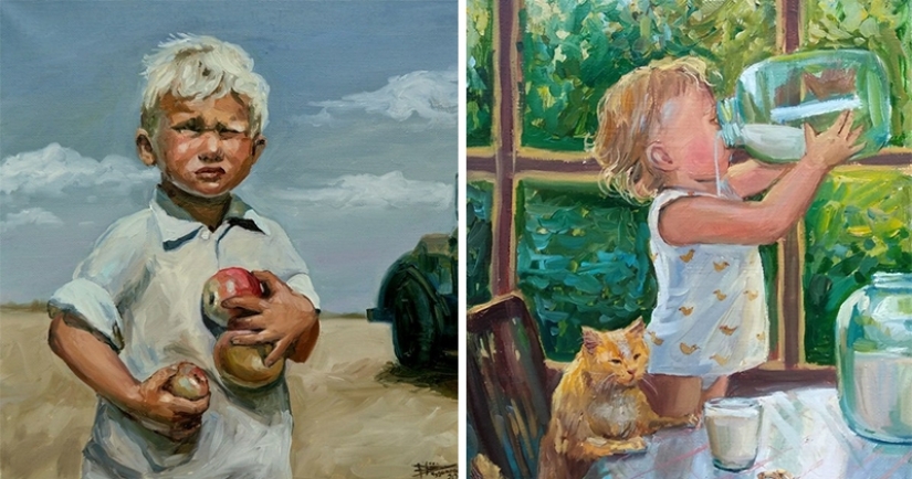 Simple human happiness in the paintings of Nastasia Chudakova Simple human happiness in the paintings of Nastasia Chudakova