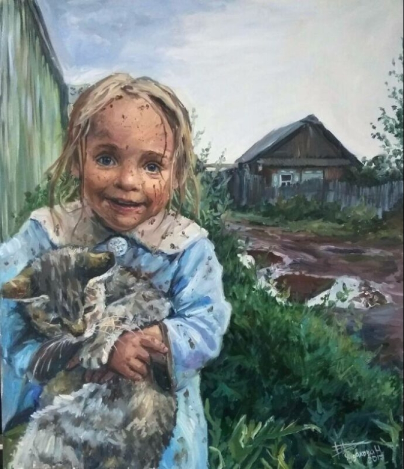Simple human happiness in the paintings of Nastasia Chudakova Simple human happiness in the paintings of Nastasia Chudakova