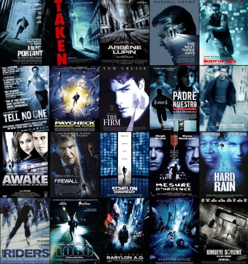 Sólo hay 13 tipos de carteles de películas modernas, y aquí están Sólo hay 13 tipos de carteles de películas modernas, y aquí están