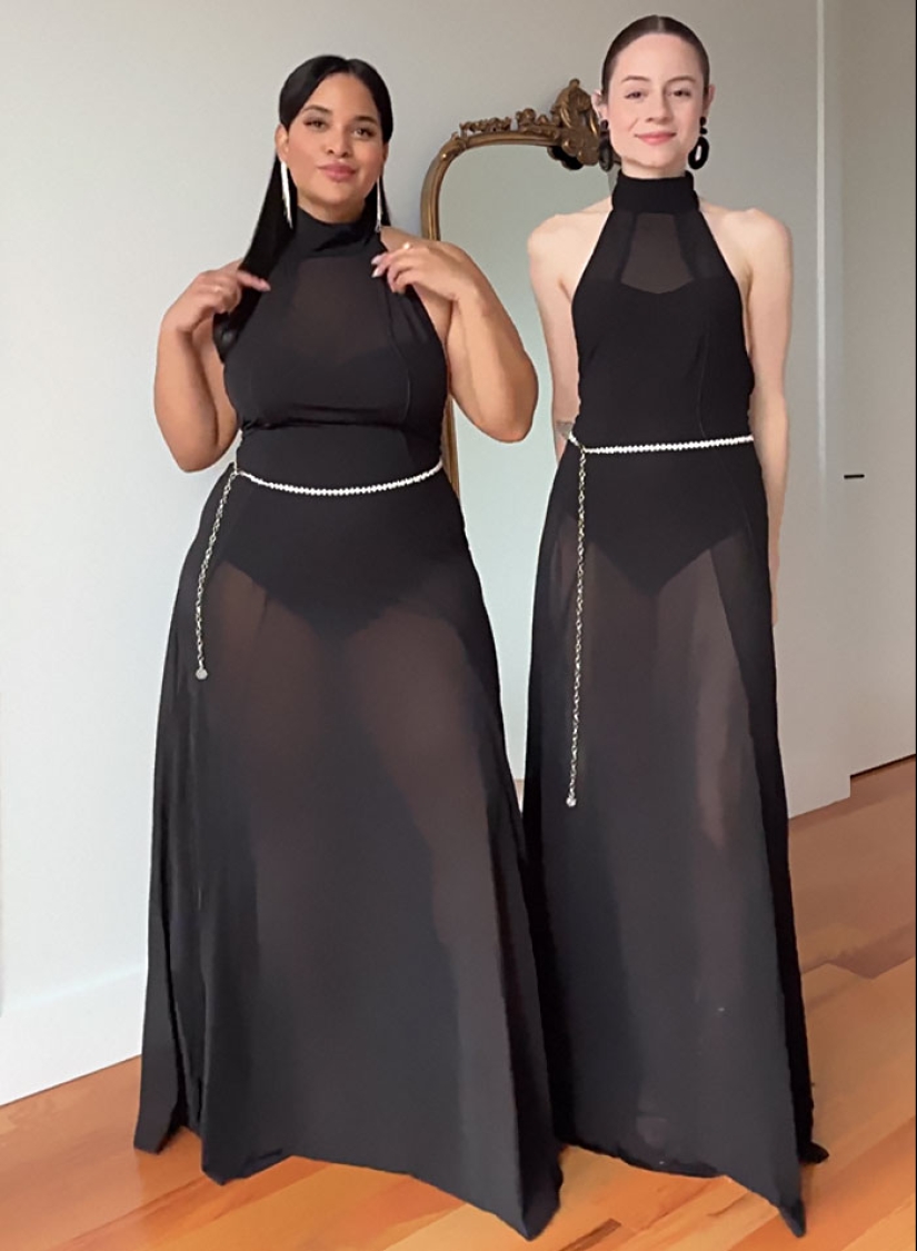 “Style, Not Size”: Two Friends Wear The Same Outfit To Show There Is No Ideal Body Type (13 Best-Of-All-Time Pics)