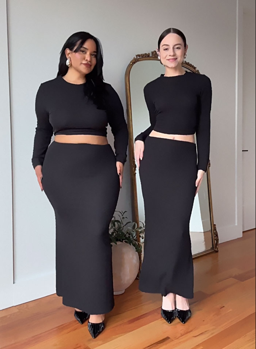 “Style, Not Size”: Two Friends Wear The Same Outfit To Show There Is No Ideal Body Type (13 Best-Of-All-Time Pics)