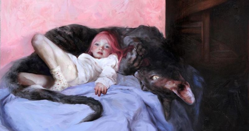 Sueños de la infancia y pesadillas en las pinturas de la artista Guillermo Lorca Sueños de la infancia y pesadillas en las pinturas de la artista Guillermo Lorca