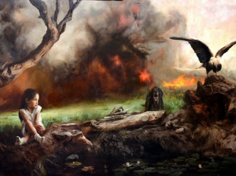 Sueños de la infancia y pesadillas en las pinturas de la artista Guillermo Lorca Sueños de la infancia y pesadillas en las pinturas de la artista Guillermo Lorca