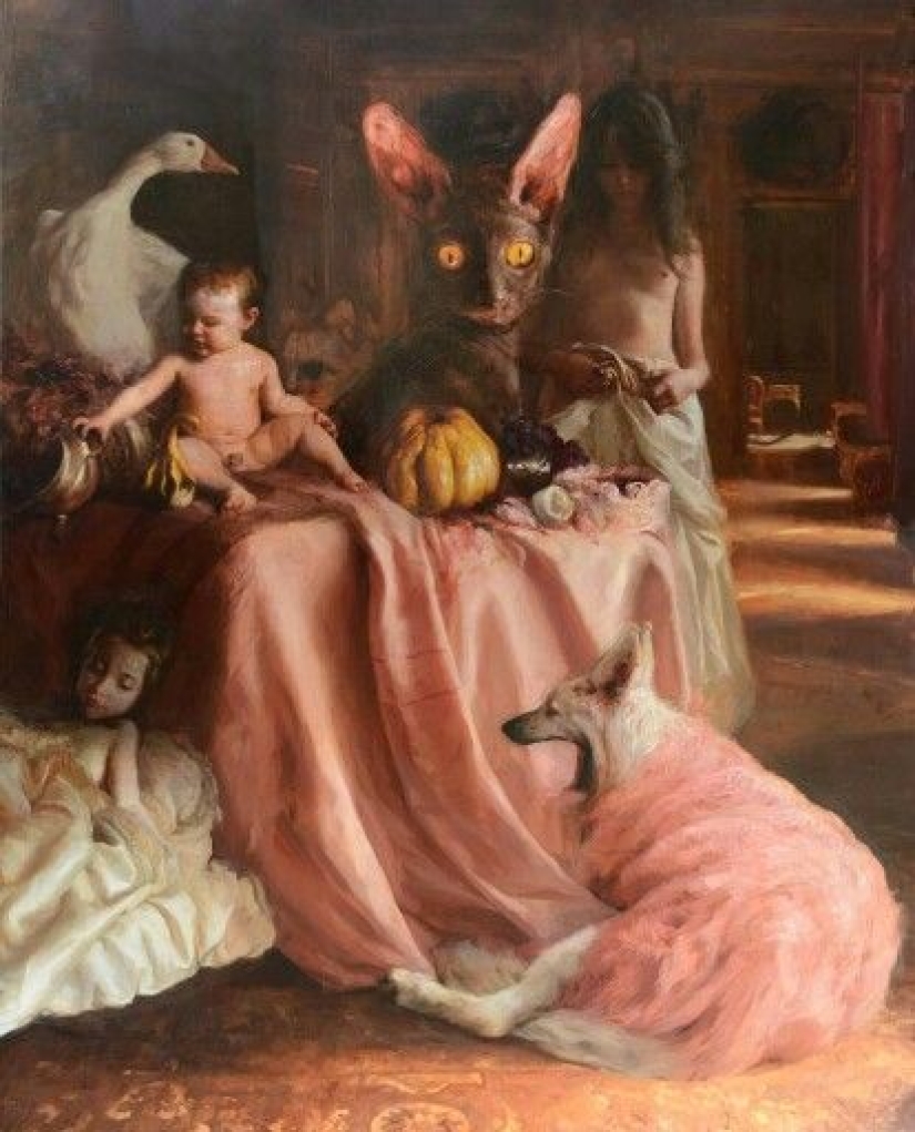 Sueños de la infancia y pesadillas en las pinturas de la artista Guillermo Lorca Sueños de la infancia y pesadillas en las pinturas de la artista Guillermo Lorca