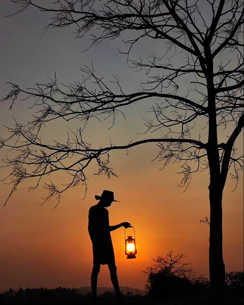 Sunset Stories: 10 Pics Of People’s Silhouettes, Plants And Insects By Aaditya Bhat