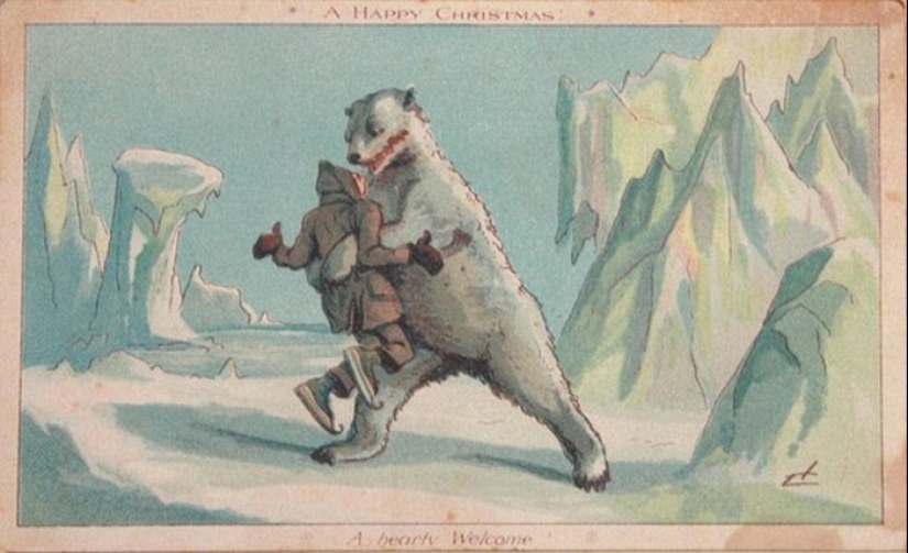 Tarjetas navideñas victorianas que te harán dudar de las buenas intenciones del remitente Tarjetas navideñas victorianas que te harán dudar de las buenas intenciones del remitente