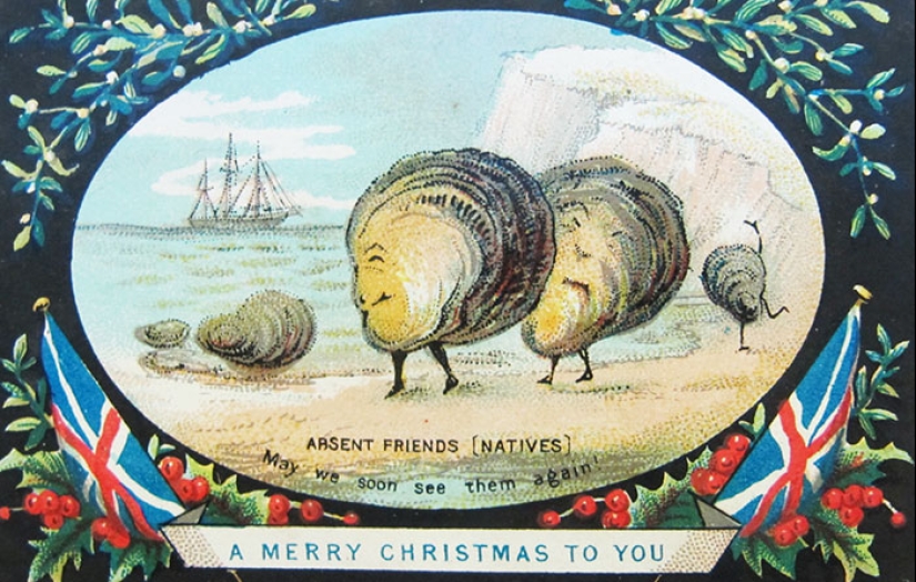 Tarjetas navideñas victorianas que te harán dudar de las buenas intenciones del remitente Tarjetas navideñas victorianas que te harán dudar de las buenas intenciones del remitente