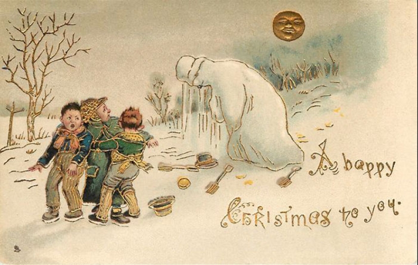 Tarjetas navideñas victorianas que te harán dudar de las buenas intenciones del remitente Tarjetas navideñas victorianas que te harán dudar de las buenas intenciones del remitente