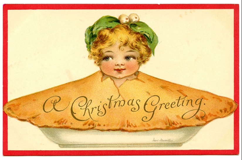 Tarjetas navideñas victorianas que te harán dudar de las buenas intenciones del remitente Tarjetas navideñas victorianas que te harán dudar de las buenas intenciones del remitente