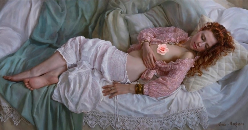 Ternura desnuda en las obras de la artista hiperrealista Anna Marinova
