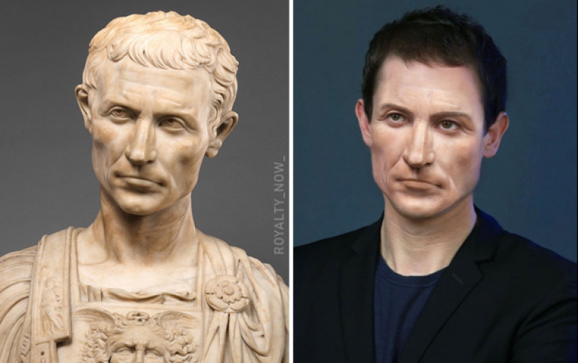 The artist showed what historical celebrities could be today The artist showed what historical celebrities could be today