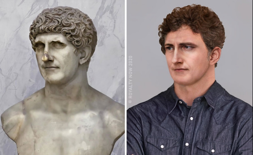 The artist showed what historical celebrities could be today The artist showed what historical celebrities could be today