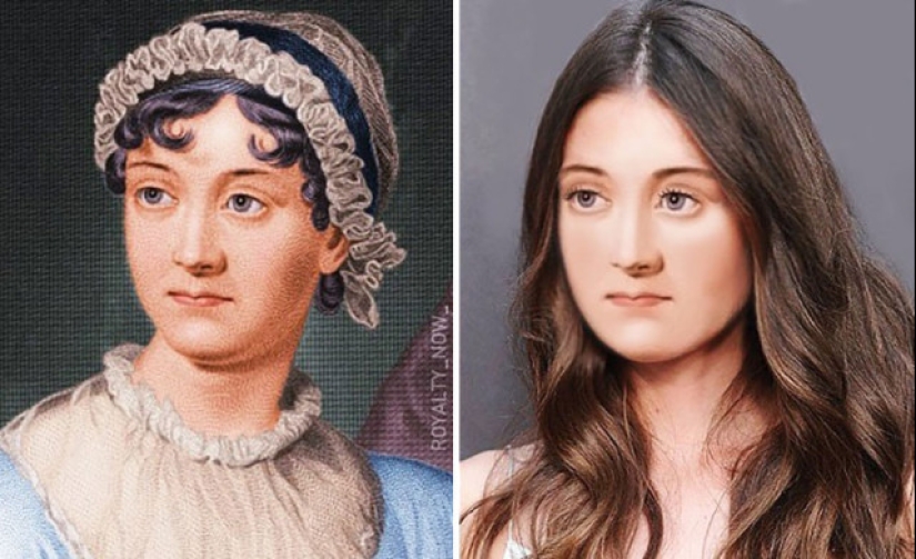 The artist showed what historical celebrities could be today The artist showed what historical celebrities could be today
