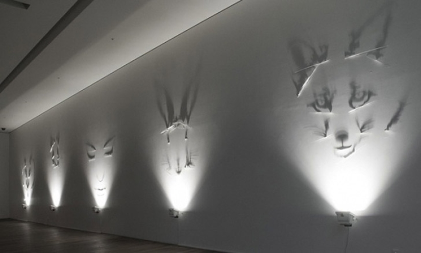 The artist who paints with shadows The artist who paints with shadows