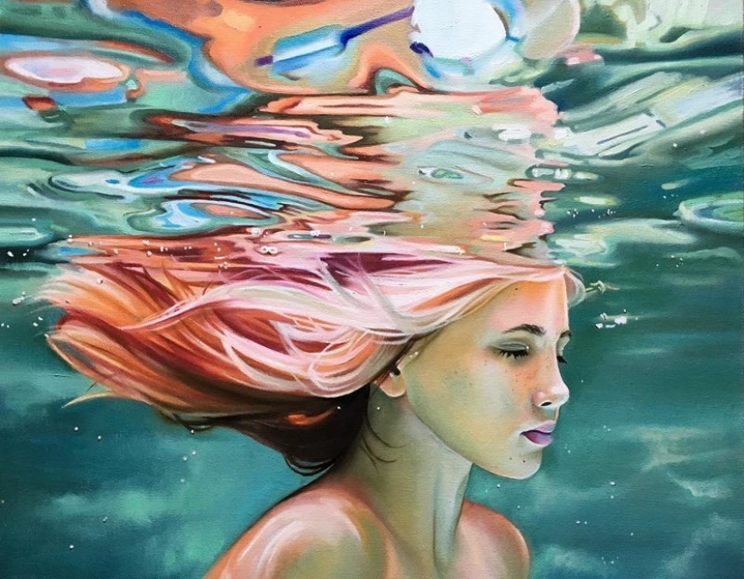 "The sea worries time!": St. Petersburg's Marine beauty Anastasia writes amazing pictures "The sea worries time!": St. Petersburg's Marine beauty Anastasia writes amazing pictures