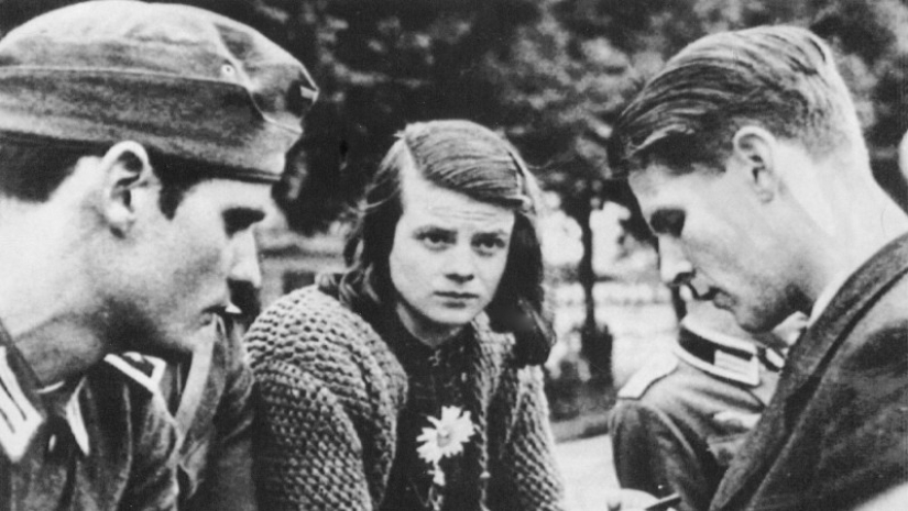 The story of a brave girl Sophie Scholl, executed by the Nazis on the guillotine The story of a brave girl Sophie Scholl, executed by the Nazis on the guillotine