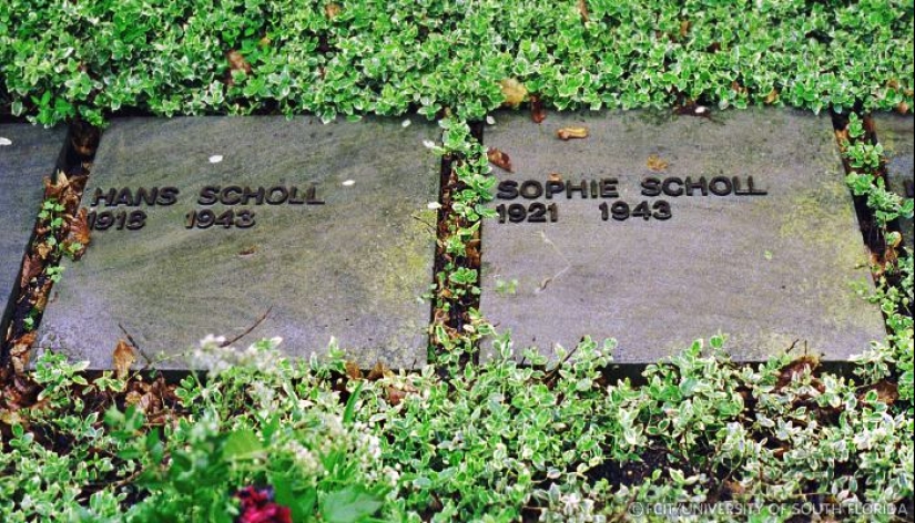 The story of a brave girl Sophie Scholl, executed by the Nazis on the guillotine The story of a brave girl Sophie Scholl, executed by the Nazis on the guillotine