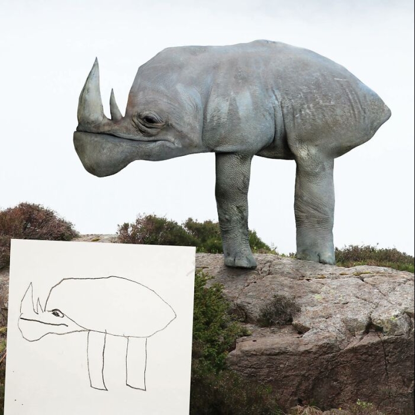 ‘Things I have drawn’: 13 Times Dad Used Photoshop To Bring Children’s Art To Life