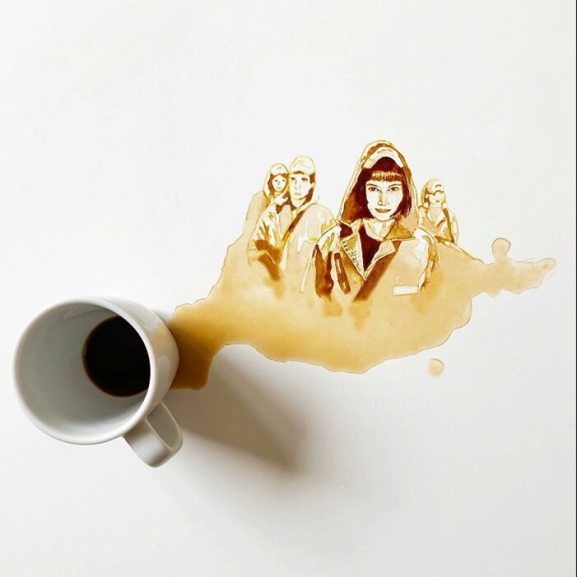This Artist Creates Her Paintings Using Coffee, And Here Are Her 6 New Works
