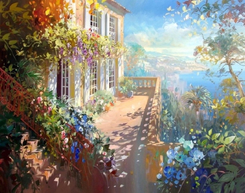 This artist paints pictures with sunbeams This artist paints pictures with sunbeams