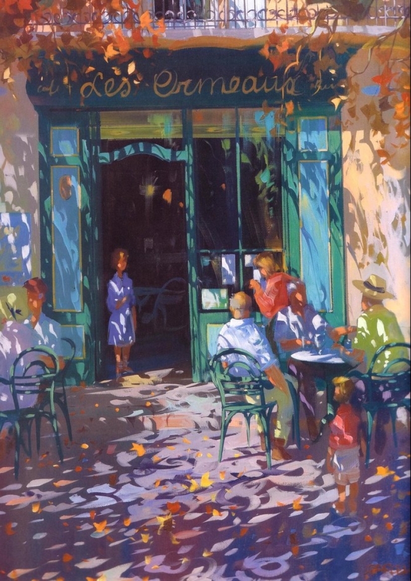 This artist paints pictures with sunbeams This artist paints pictures with sunbeams