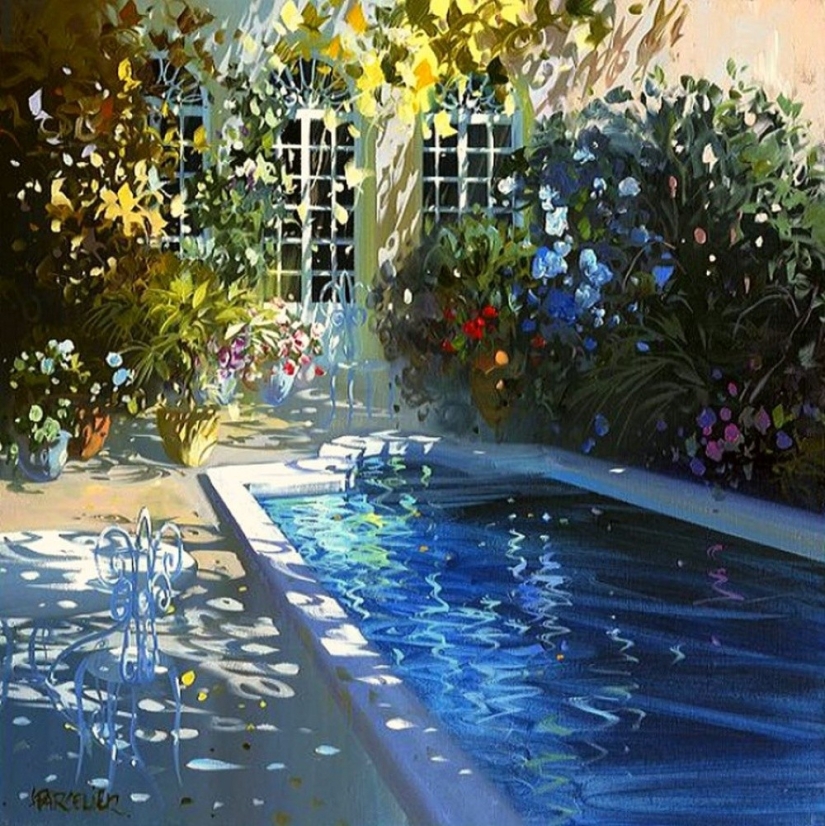 This artist paints pictures with sunbeams This artist paints pictures with sunbeams