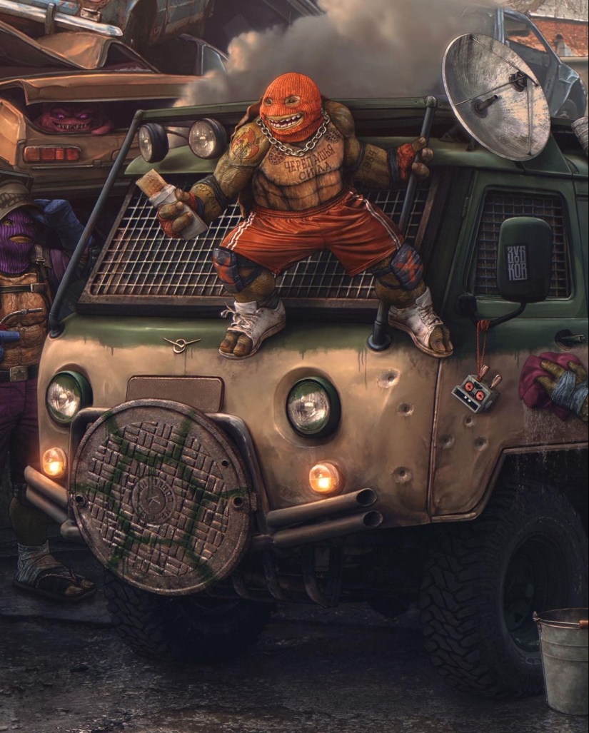 Tortugas Ninja Rusas Mutantes adolescentes de los años 90 según Evgeny Zubkov Tortugas Ninja Rusas Mutantes adolescentes de los años 90 según Evgeny Zubkov