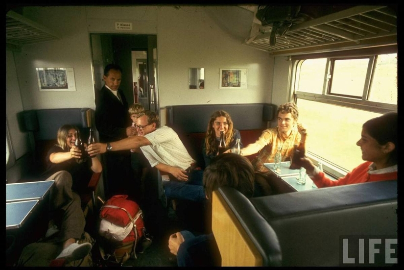 Traveling through Europe in 1970 by train