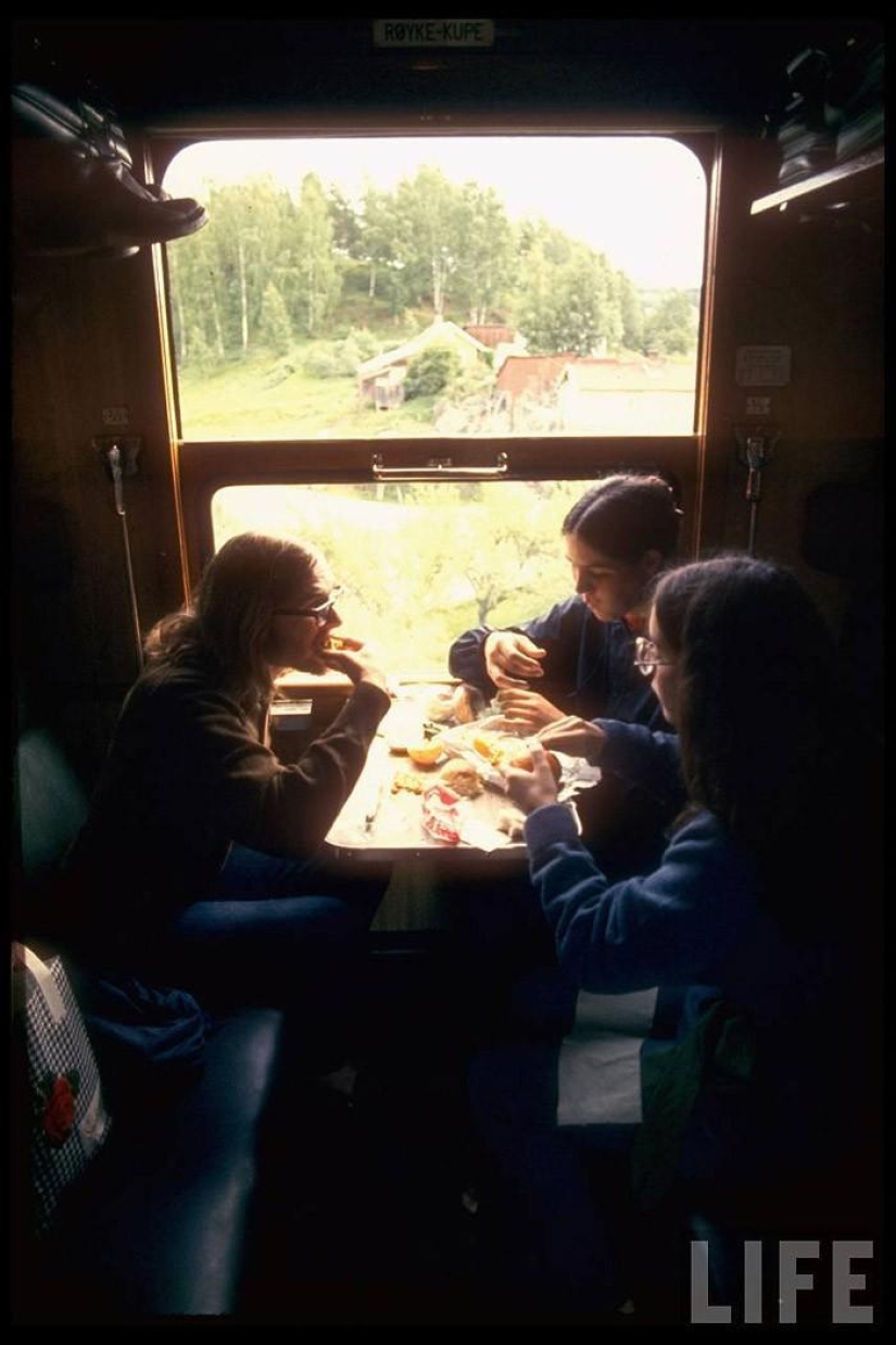 Traveling through Europe in 1970 by train