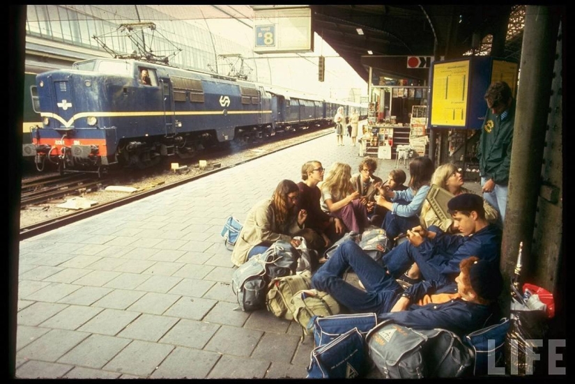 Traveling through Europe in 1970 by train