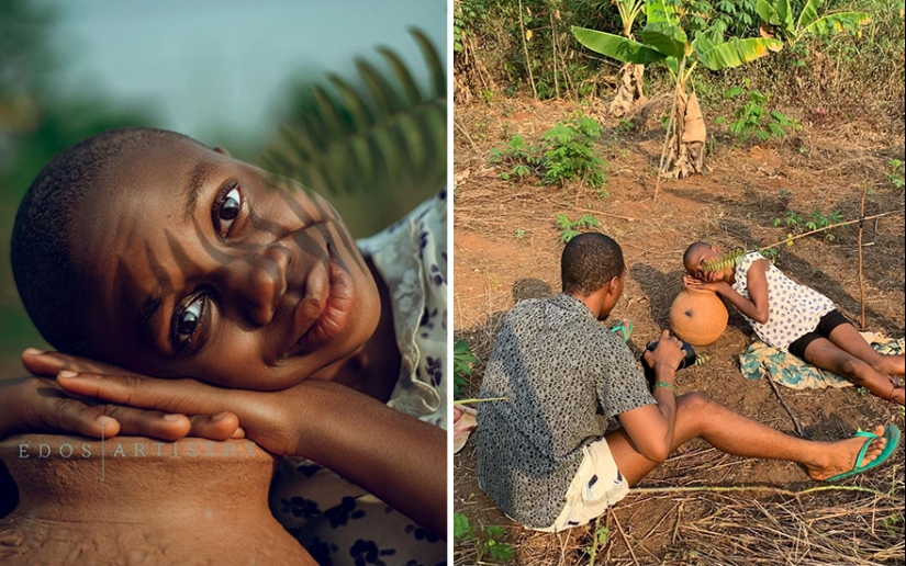 Un fotógrafo de Nigeria muestra detrás de las escenas de sus fotos Un fotógrafo de Nigeria muestra detrás de las escenas de sus fotos