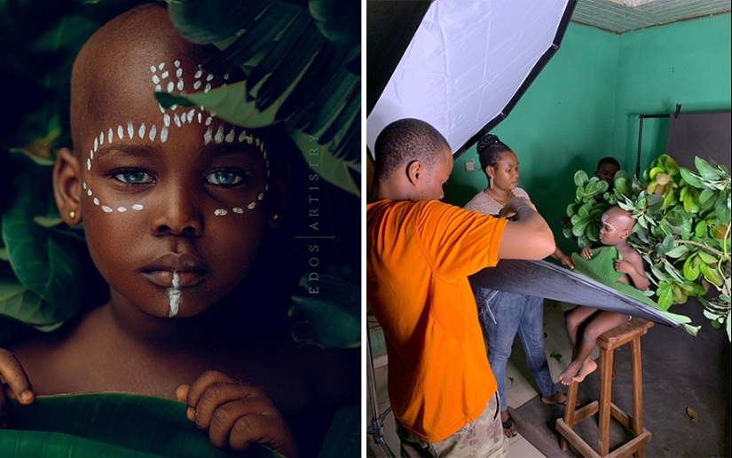 Un fotógrafo de Nigeria muestra detrás de las escenas de sus fotos Un fotógrafo de Nigeria muestra detrás de las escenas de sus fotos
