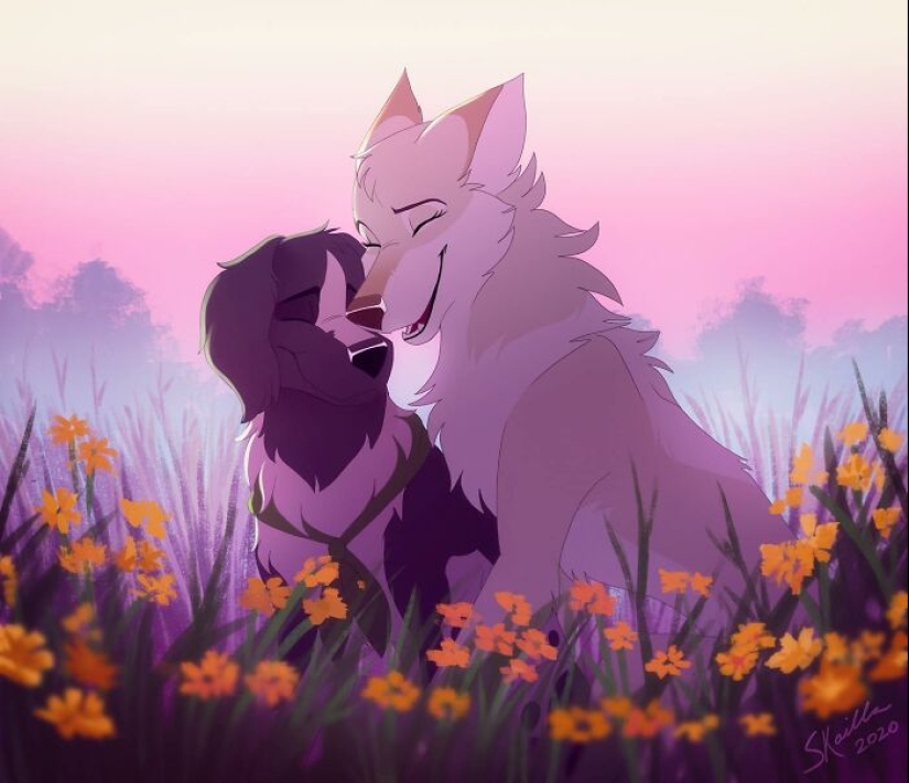 Un vistazo a las encantadoras aventuras de los animales a través de 14 cautivadoras ilustraciones de Skailla