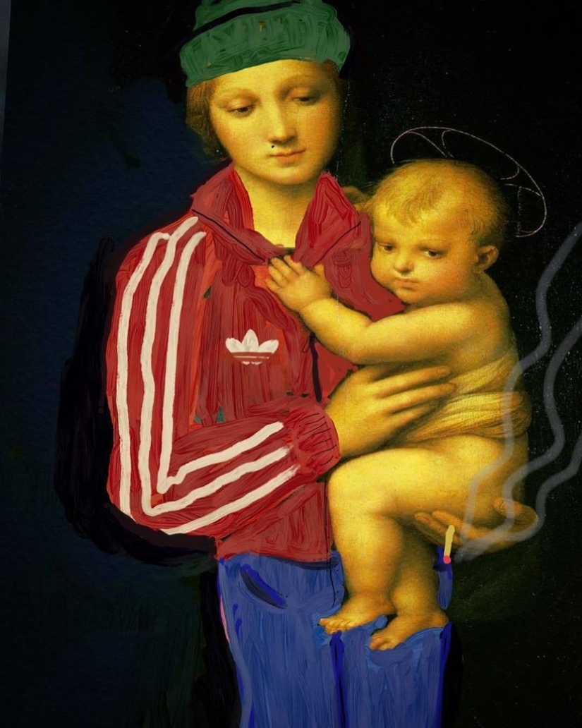 Van Hop and others: the heroes of the world's masterpieces of painting tried on the Adidas Olympians Van Hop and others: the heroes of the world's masterpieces of painting tried on the Adidas Olympians