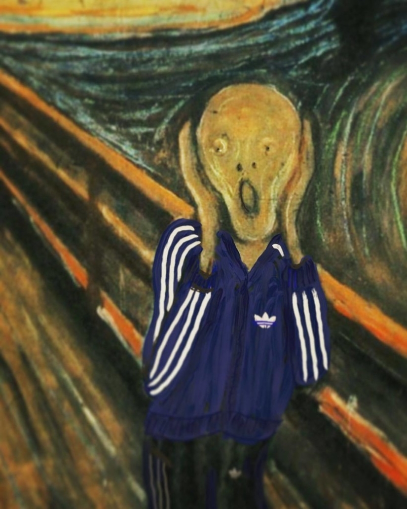 Van Hop and others: the heroes of the world's masterpieces of painting tried on the Adidas Olympians Van Hop and others: the heroes of the world's masterpieces of painting tried on the Adidas Olympians