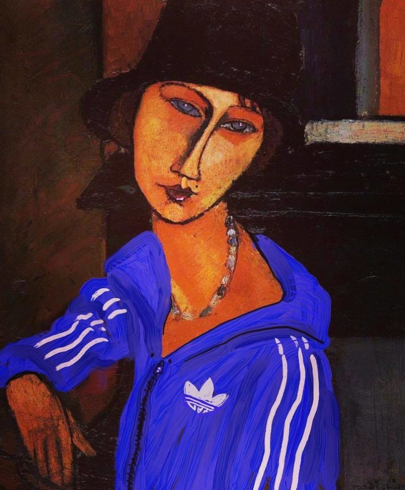 Van Hop and others: the heroes of the world's masterpieces of painting tried on the Adidas Olympians Van Hop and others: the heroes of the world's masterpieces of painting tried on the Adidas Olympians