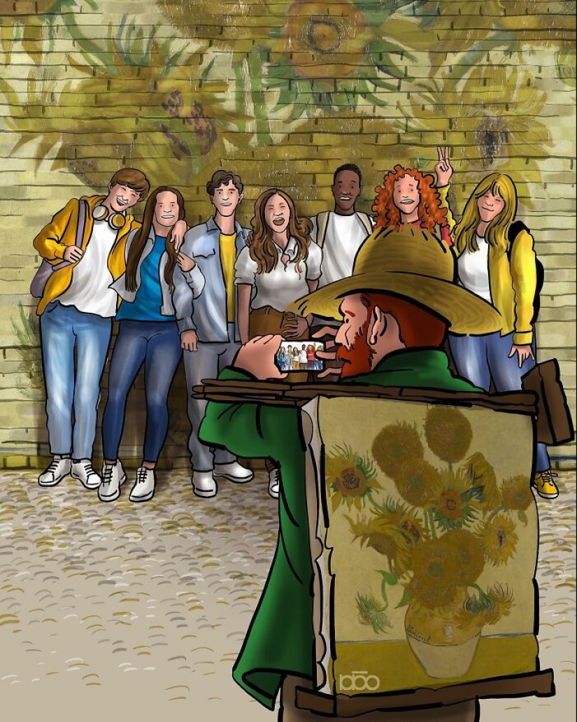 Vincent Van Gogh y la modernidad: 20 ilustraciones coloridas de Alireza Karimi Moghaddam Vincent Van Gogh y la modernidad: 20 ilustraciones coloridas de Alireza Karimi Moghaddam