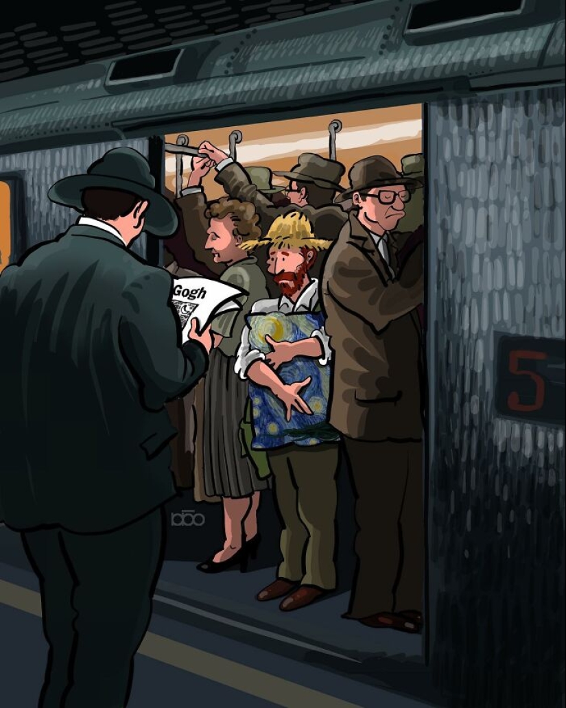 Vincent Van Gogh y la modernidad: 20 ilustraciones coloridas de Alireza Karimi Moghaddam Vincent Van Gogh y la modernidad: 20 ilustraciones coloridas de Alireza Karimi Moghaddam