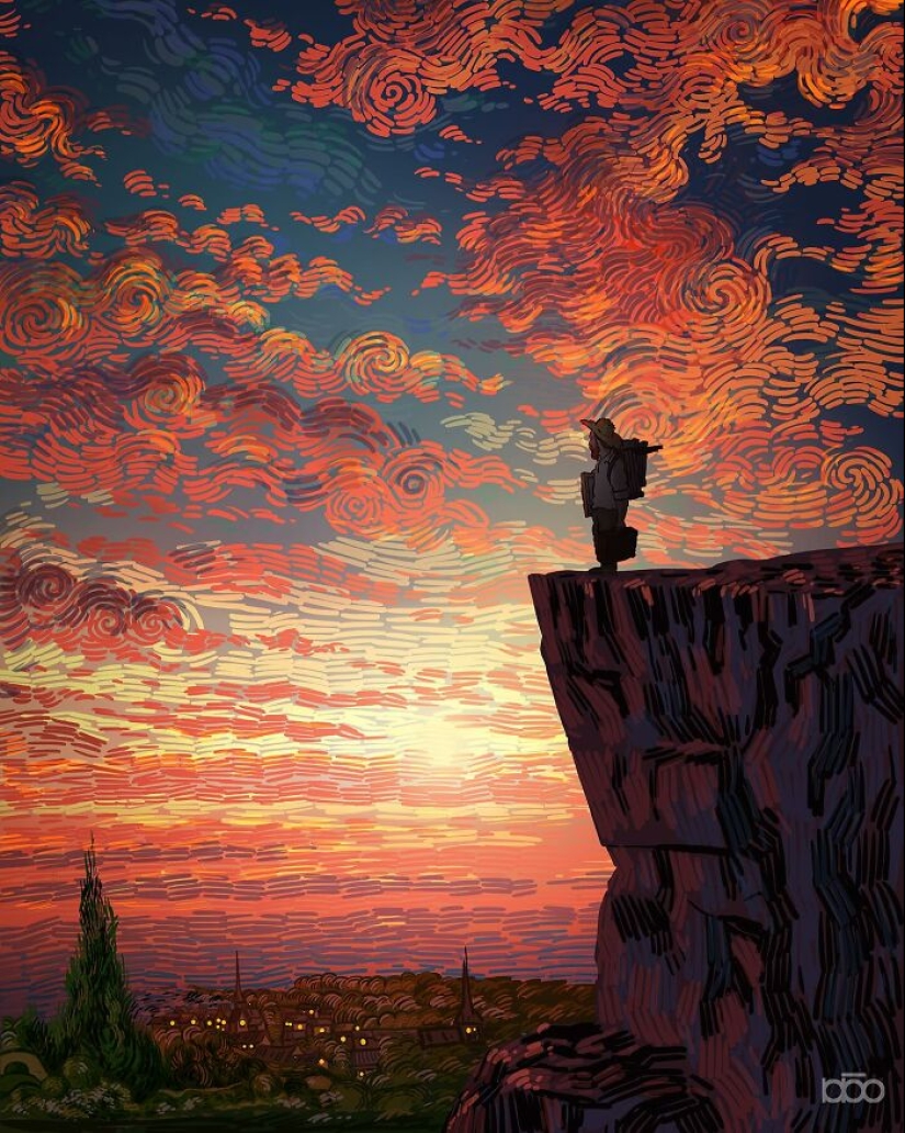 Vincent Van Gogh y la modernidad: 20 ilustraciones coloridas de Alireza Karimi Moghaddam Vincent Van Gogh y la modernidad: 20 ilustraciones coloridas de Alireza Karimi Moghaddam