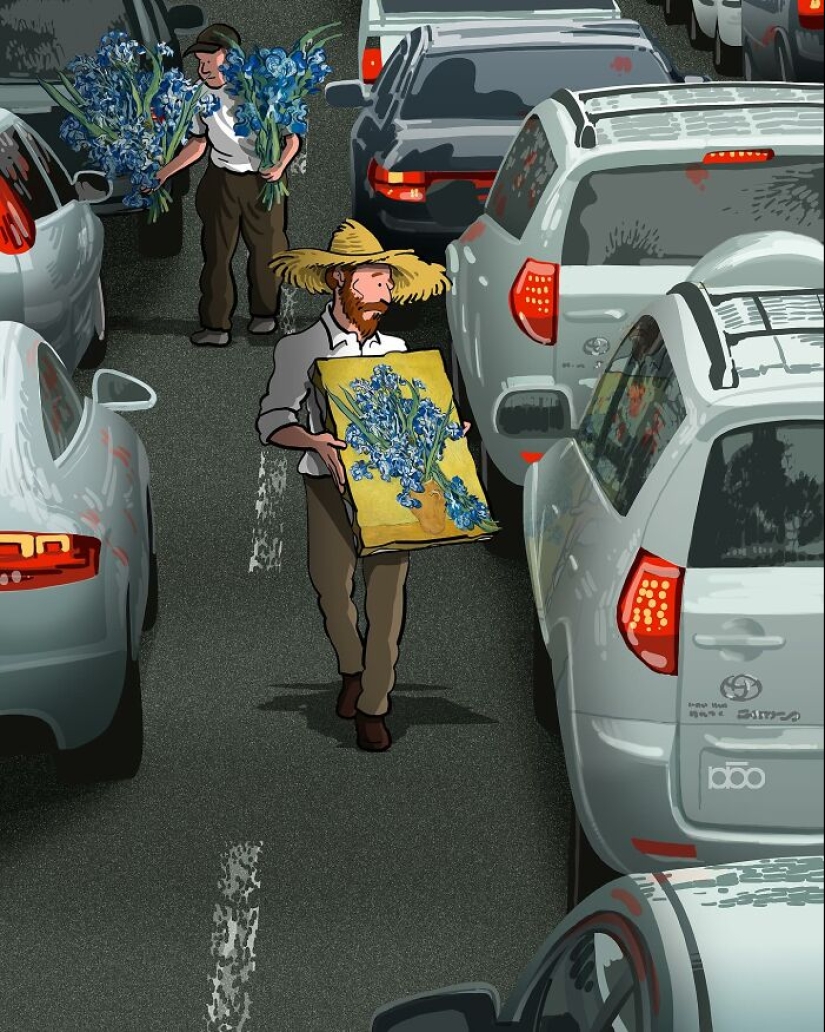 Vincent Van Gogh y la modernidad: 20 ilustraciones coloridas de Alireza Karimi Moghaddam Vincent Van Gogh y la modernidad: 20 ilustraciones coloridas de Alireza Karimi Moghaddam