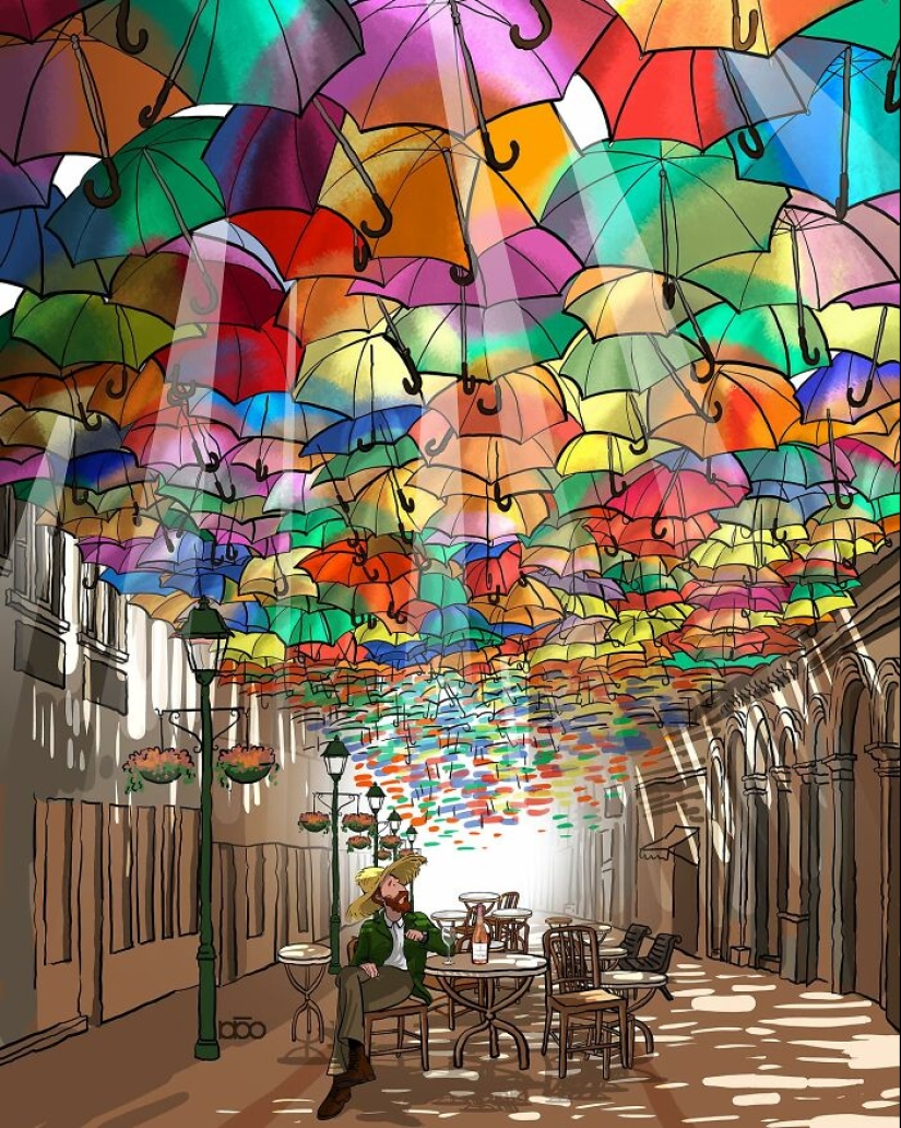 Vincent Van Gogh y la modernidad: 20 ilustraciones coloridas de Alireza Karimi Moghaddam Vincent Van Gogh y la modernidad: 20 ilustraciones coloridas de Alireza Karimi Moghaddam